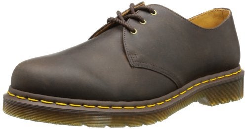Dr Martens Dr. Martens Unisex 1461 Oxford, Dark Brown Crazy Horse, 15 US Women / 14 US Men - Image 1