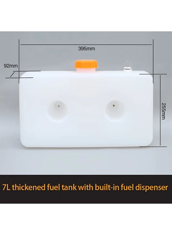 1pc 1 85gal White Thickened Plastic Car Fuel Tank With Automatic Engine Warmer - Image 5