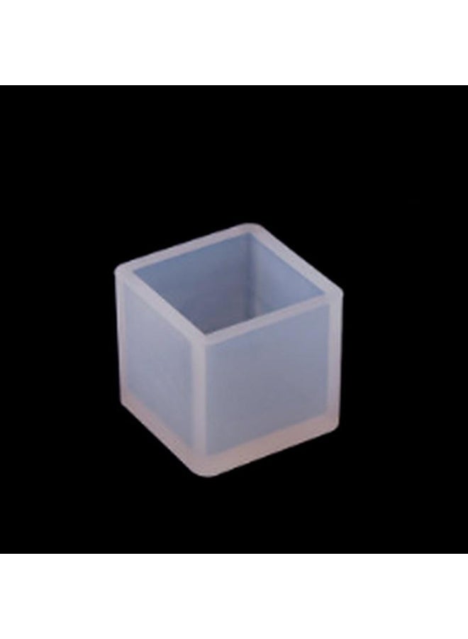 1PC 6 Size 20/25/35/40/50/60mm Mould Transparent Silicone Square Mold Epoxy Resin Molds for DIY Jewelry Making Tools - Image 2