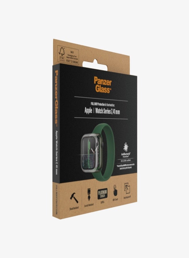 PanzerGlass Anti Bacterial Screen Case For Apple Watch Series 7 41mm  
- Clear - Image 3