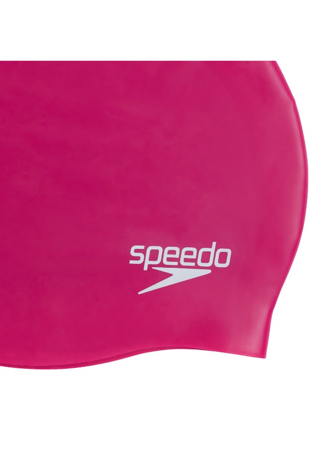 speedo Plain Moulded Silicone Swimming Cap  - Image 3