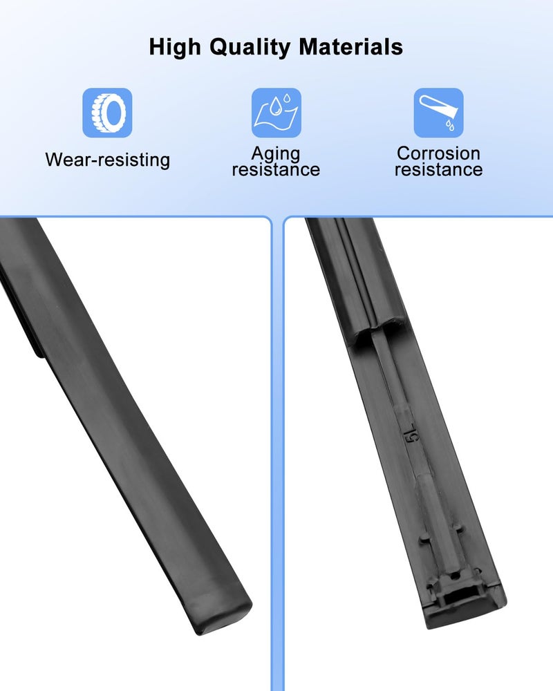 AUGREX Roof Trim Molding Kit Sealing Strip Black Fit for Toyota Corolla 2014 2015 2016 2017, Replace 75556-02260 75555-02270 75556-02200 75555-02210 - Image 3
