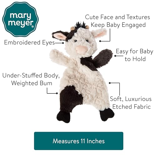 Mary Meyer Putty Nursery Lovey Soft Toy, 11-Inches, Cow - Image 2