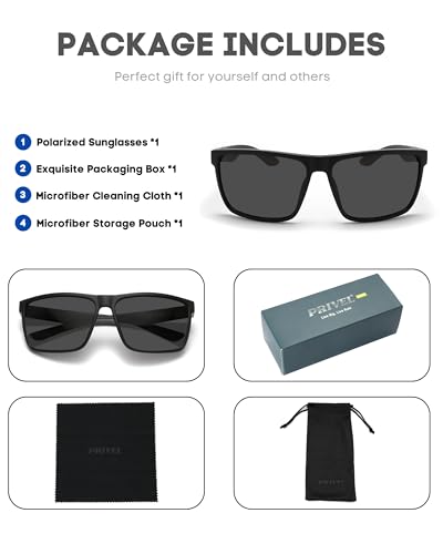 PRIVEL XXL Size Extra Large 159MM Sport Polarized Sunglasses for Big Wide Heads Men TR90 Outdoor Cycling Running Fishing Glasses (PMX006P-1) - Image 5