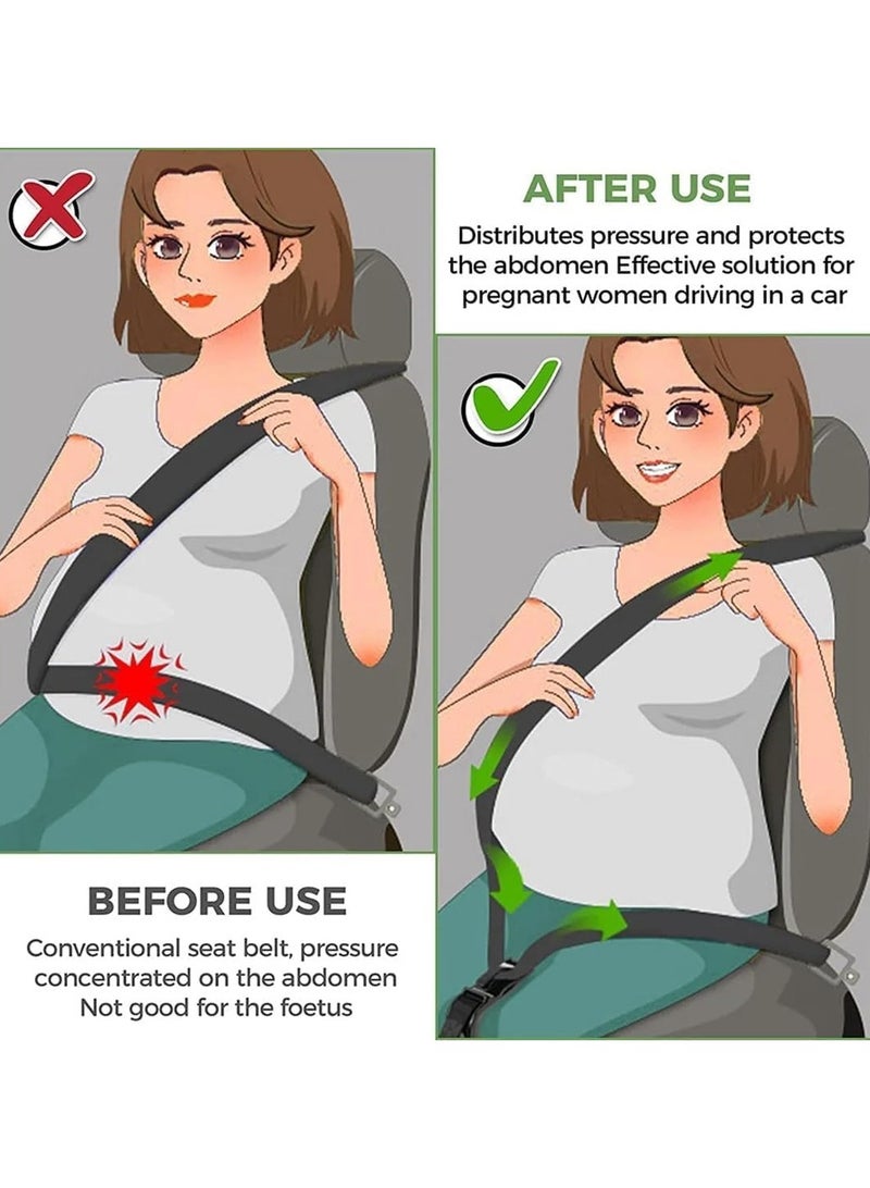 2Pcs Pregnancy Seat Belt Adjuster Car Maternity Seat Belt Comfort  Safety for Pregnant Moms - Image 4