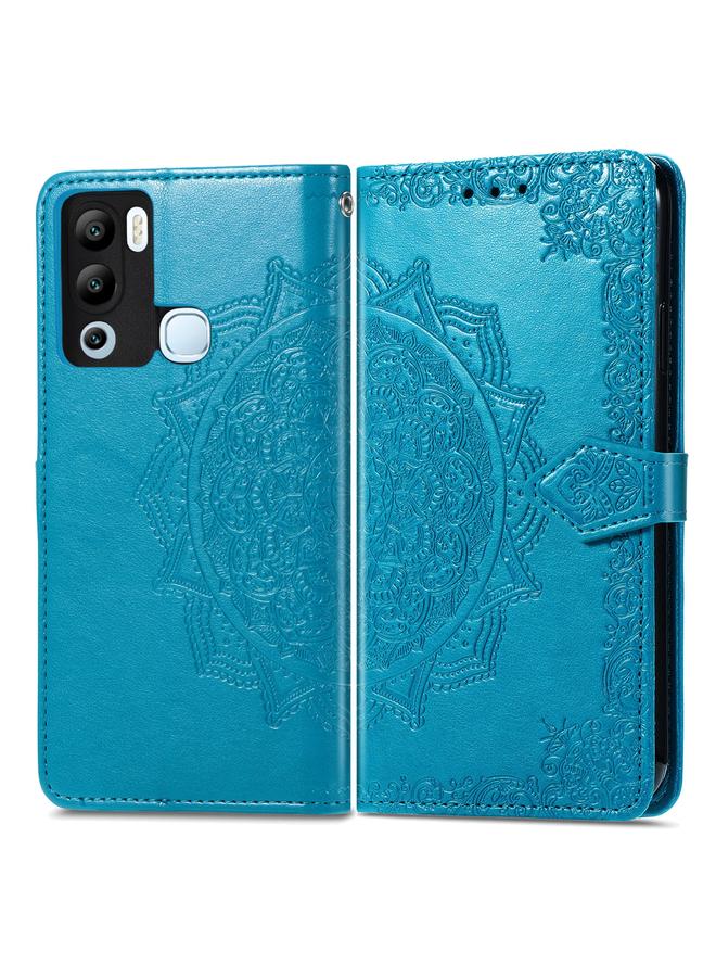 S-TOP Case For Infinix Hot 12i Mandala Flower Embossed Leather Phone Case - Image 2