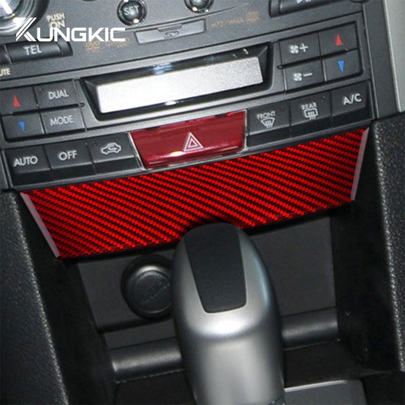 Real Soft Carbon Fiber Sticker For Subaru Legacy Outback 2010 2011 2012 2013 2014 LHD RHD Car Cigarette Lighter Panel Trim - Image 2
