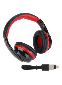 Thoraya MX666 Desktop Computer Office Headset Headphone Black   Red for Iphone  - Image 1