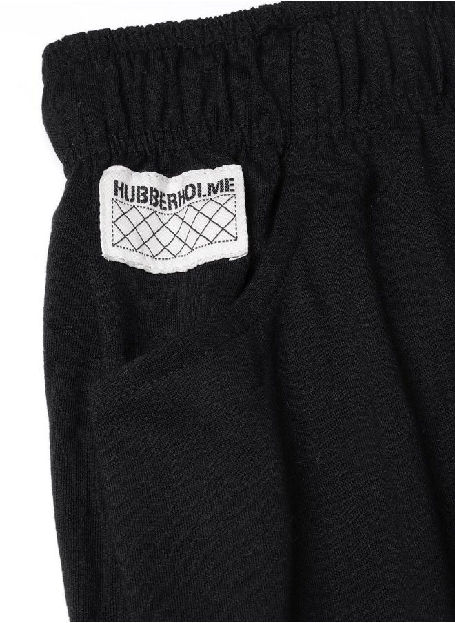 Hubberholme - بنطال رياضي نسائي قصير بقصّة Slim Fit باللون الأسود - Image 1