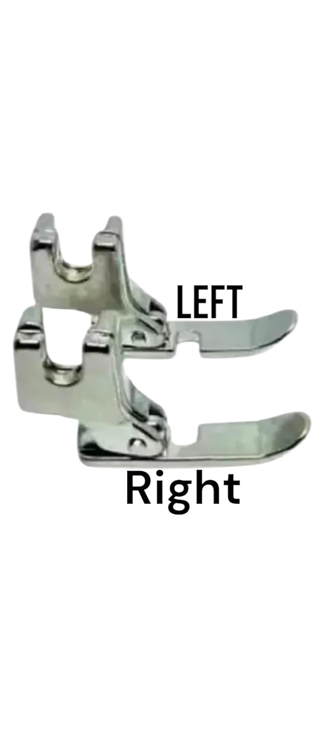 Chrome Plated Metal Left and Right Furniture Foots Set of 2 