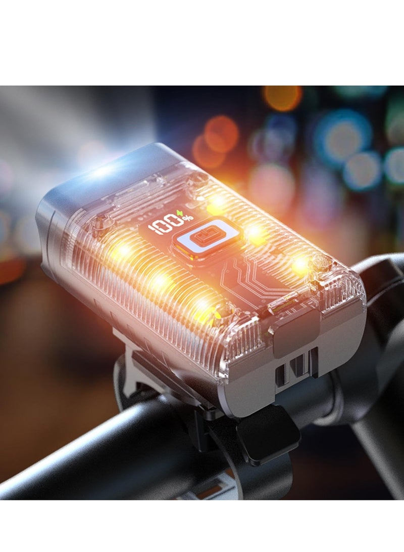 لومس أورا مصباح دراجة قابل للشحن – إضاءة مزدوجة (عالية/منخفضة) مع شحن سريع USB-C، تصميم مضاد للوهج لدراجات الطرق والجبال - Image 3