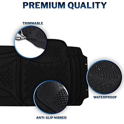 ZONETECH Zone Tech Premium Quality Automotive Rear Universal 1 Piece Runner Mat- All Weather Protection-Perfect for Car, Truck and SUV - Image 2