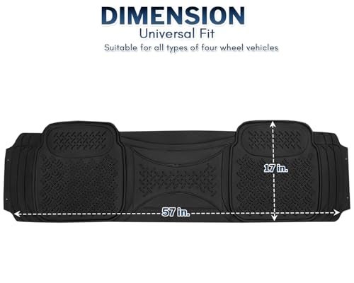 ZONETECH Zone Tech Premium Quality Automotive Rear Universal 1 Piece Runner Mat- All Weather Protection-Perfect for Car, Truck and SUV - Image 3