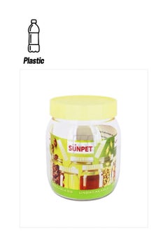Sunpet Alsaqer Round SpiceJar/Pet Jar/Plastic Round Food Storage Jar 750 ml Capacity Clear 