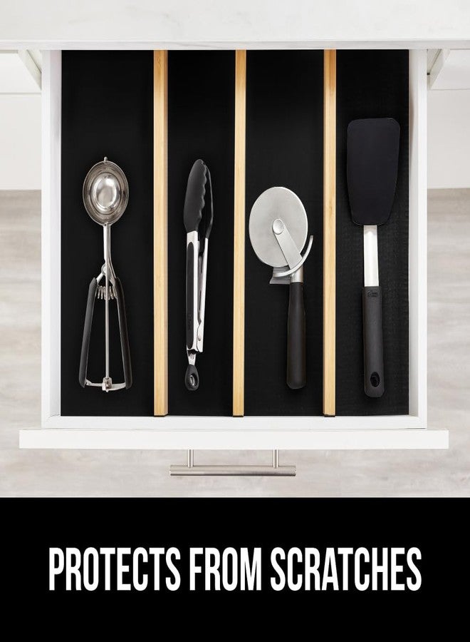 GORILLA GRIP Peel and Stick Paper, Removable Cover for Books, Shelves, Countertops, Drawers, Cabinets and Crafts, Easy Install Kitchen Decor, Shelf, Drawer, Cabinet Liners, 19.7 in x 20 FT Jet Black - Image 3