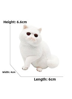 Children's Simulation Cat Model Cloth Doll Cat Lazy Orange Cat Leg Lifting Cat Sleeping Posture Flower Cat Siamese Cat Pet Cat Ornaments-Color:965 Persian Cat