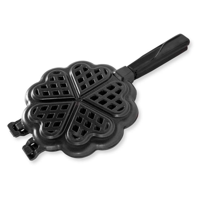 NORDIC WARE Nordic Ware 01705 Sweetheart Waffler CastAluminium Pan Heart Shaped Mini Waffle Maker Black Five 35 inch cavities 