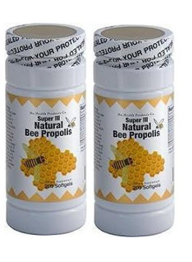 Nu-Health 2 X Super Iii Natural Bee Propolis 200 Softgels Bottle Fresh Good Product - Image 2