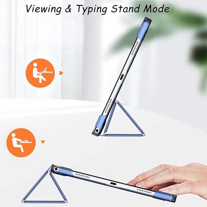 ProElite Case Cover for Xiaomi Redmi Pad 2 11 inch Cover, Smart Flip Case Cover for Xiaomi Redmi Pad 2 11 inch Translucent Back with Stylus Pen [Auto Sleep Wake Feature], Lavender - Image 4