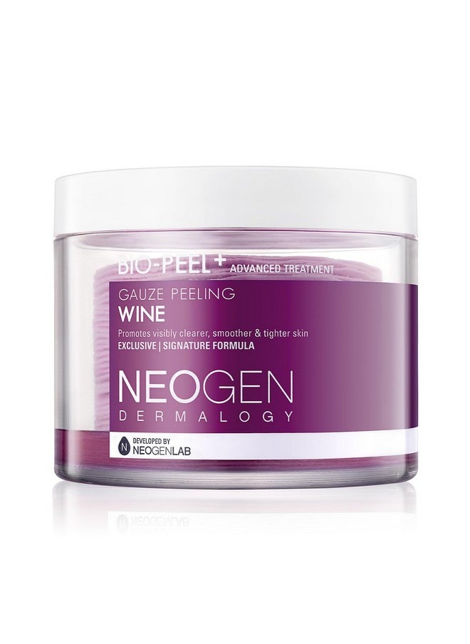 DERMALOGY by NEOGENLAB DERMALOGY by NEOGENLAB Bio-Peel Gauze Peeling Pads (Wine, 30 pads) - Exfoliating & Firming Peeling Pad with PHA & Red Wine & Resveratrol & Acid Hyaluronic - Korean Skin Care  - Image 1