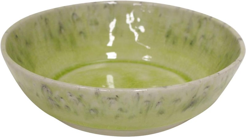 Costa Nova Stoneware Pasta Bowl Lemon Green 19cm Dishwasher  Microwave Safe Dinnerware - Image 1