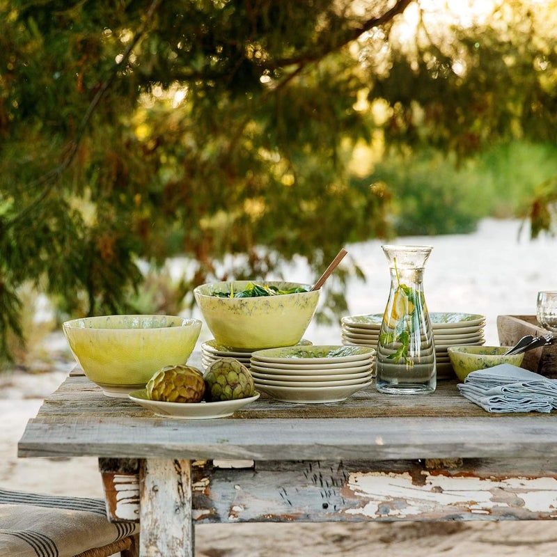 Costa Nova Stoneware Pasta Bowl Lemon Green 19cm Dishwasher  Microwave Safe Dinnerware - Image 3