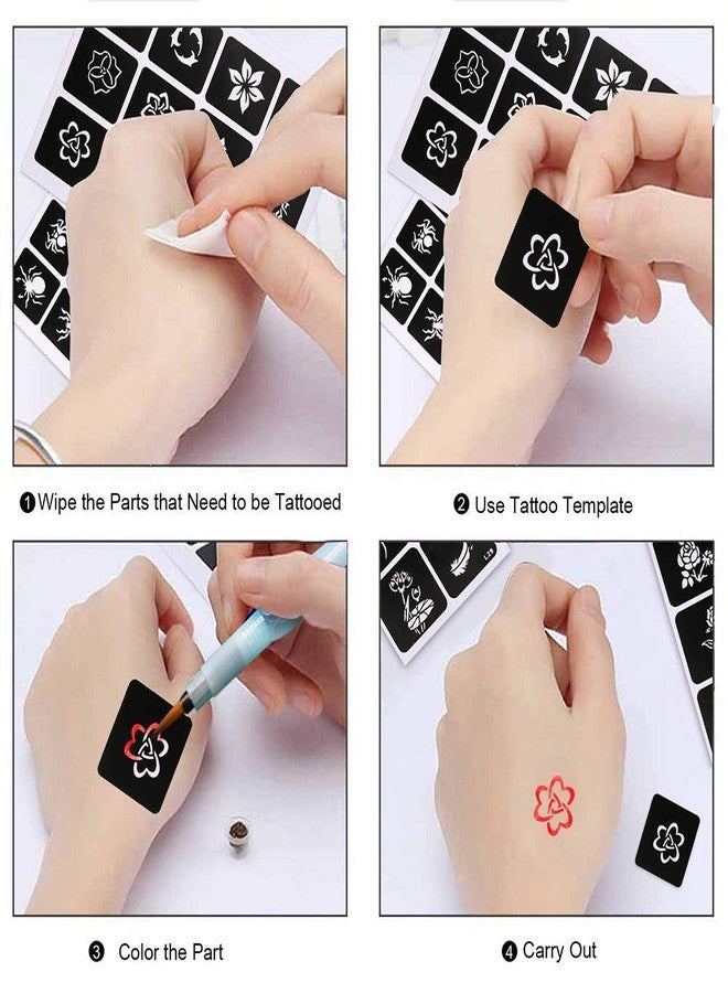 Ivana's Heena Stencils Mehandi Sticker for Hand | Body | Fingure | Face for Women, Girls and Kids, Pack of 2 Pcs, NIV-316 - Image 3