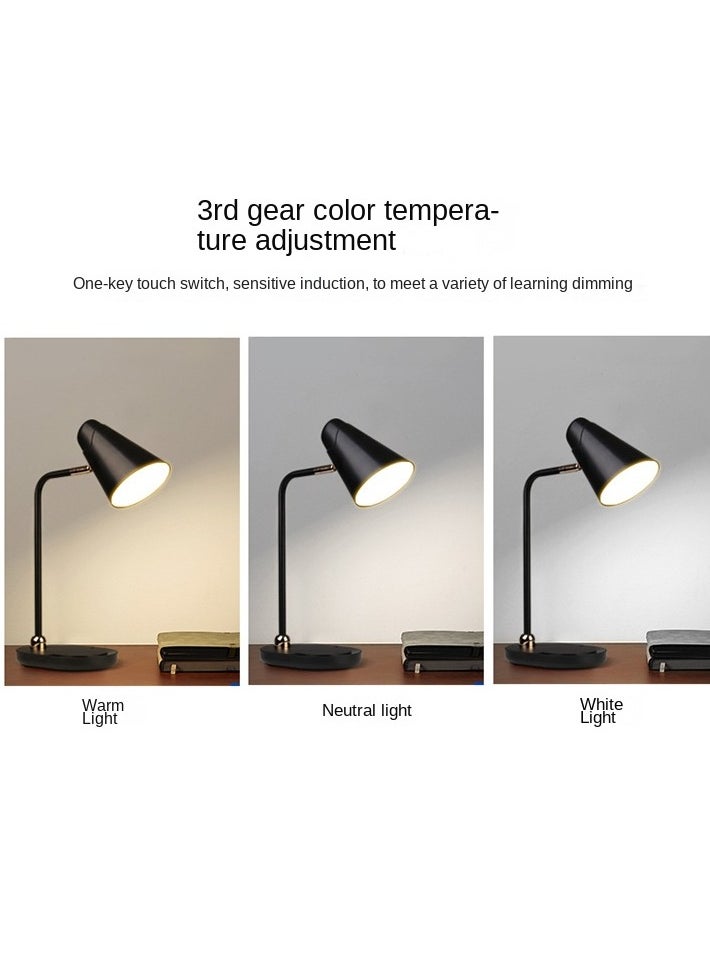 Generic - LED adjustable three-color light student dormitory desk lamp - Image 1