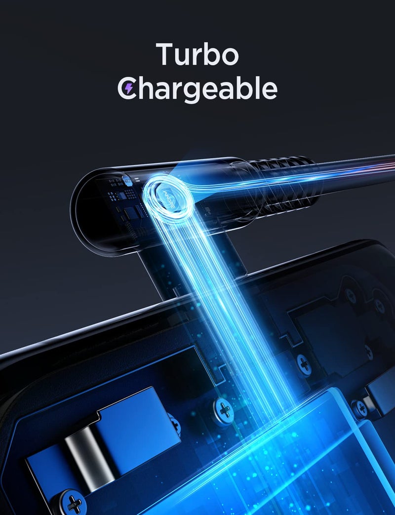 AINOPE USB C Cable 60W 2-Pack 6.6ft Nylon Braided USB C to USB C Cable Type C Charger Fast Charging Right Angle USBC Cable Charger Cord for iPhone 16 Pro Max 15 Plus Samsung S24 S23 iPad Pro Purple - Image 4