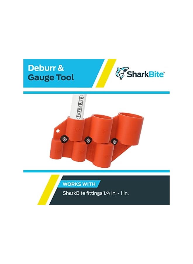 1/4 Inch To 1 Inch Depth Gauge And Pipe Deburring Tool Copper Pex Cpvc Pe Rt Hdpe U702A