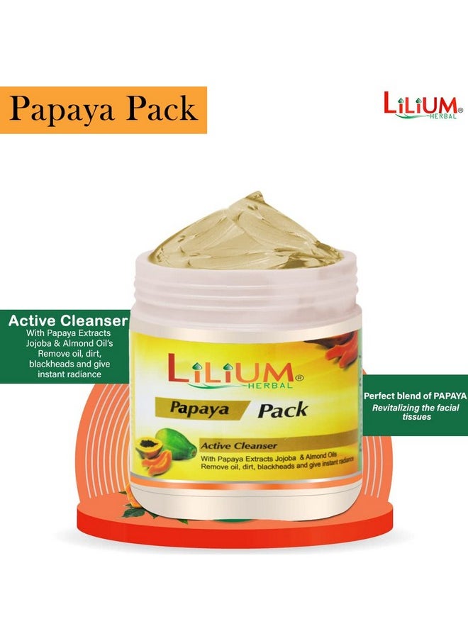 Lilium Herbal Papaya Active Cleanser Pack 500 Ml  - Image 4