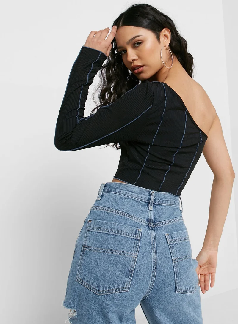 TOPSHOP One Shoulder Top