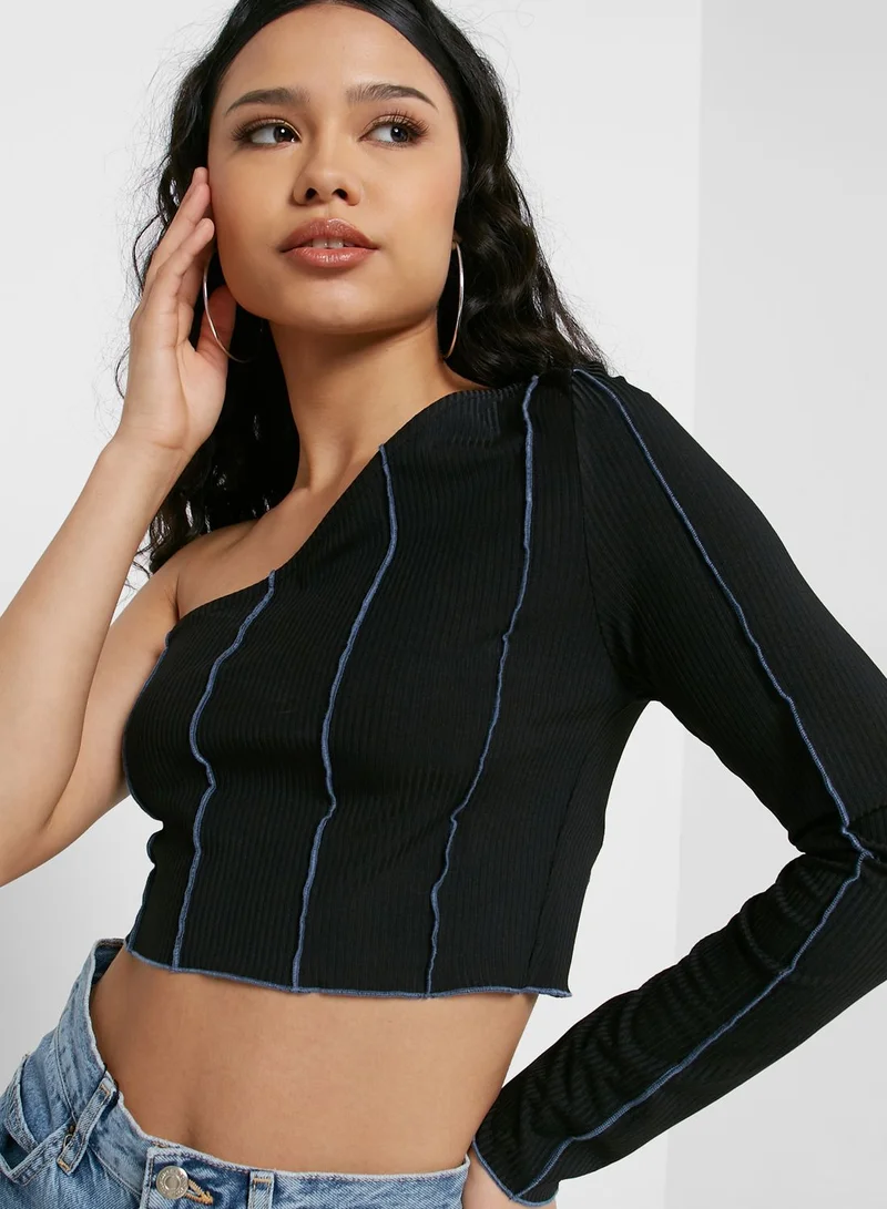TOPSHOP One Shoulder Top