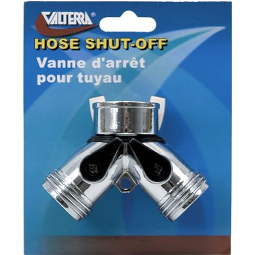 Valterra (A01-0131VP Zinc Siamese Hose Shut-Off Valve - Image 1