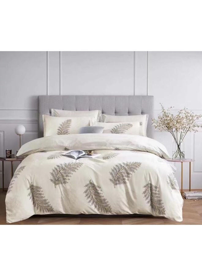 4 Piece Bedding Set Shrinkage and Fade Resistant Microfiber Bedsheet 1x Duvet Cover 160*210 cm 1x Fitted Sheet 120*200+25 cm 2x Pillow Cases 50*75 cm