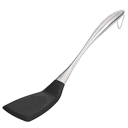we3 Silicone Spatula Turner Flexible - Spatulas for Nonstick Cookware Egg Spatula Cookie Non Stick Spatula Pancake Turner Pans Mix Pack of 2 - Image 3