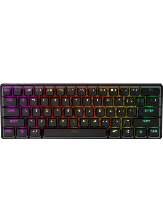 steelseries Apex Pro Mini Wireless Adjustable Switch Gaming Keyboard in 60% Form Factor - Black - Image 2
