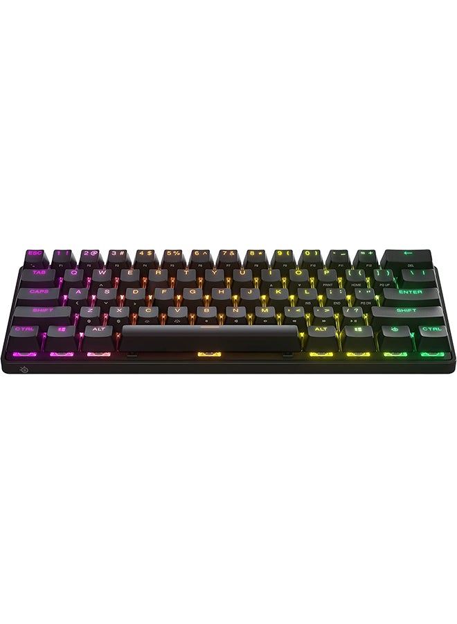 steelseries Apex Pro Mini Wireless Adjustable Switch Gaming Keyboard in 60% Form Factor - Black - Image 1
