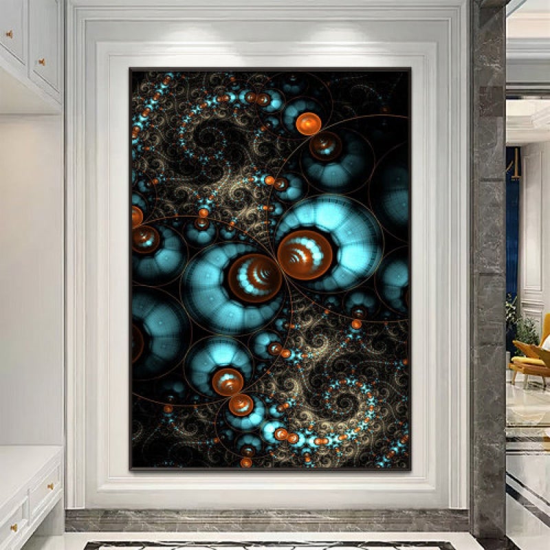 ماركتنا لوحة قماشية بتصميم مودرن مع برواز مجوف مقاس (50×70) قطعة واحدة - Image 1