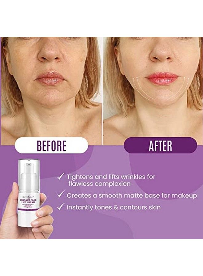 dermaxgen Instant Face Lift Cream  Peptide Complex Tightening Lifting & Firming Cream Organic Instant Formula For Facial Neck Chest And Skin Anti Wrinkle & Antiaging.  20 Ml - Image 4