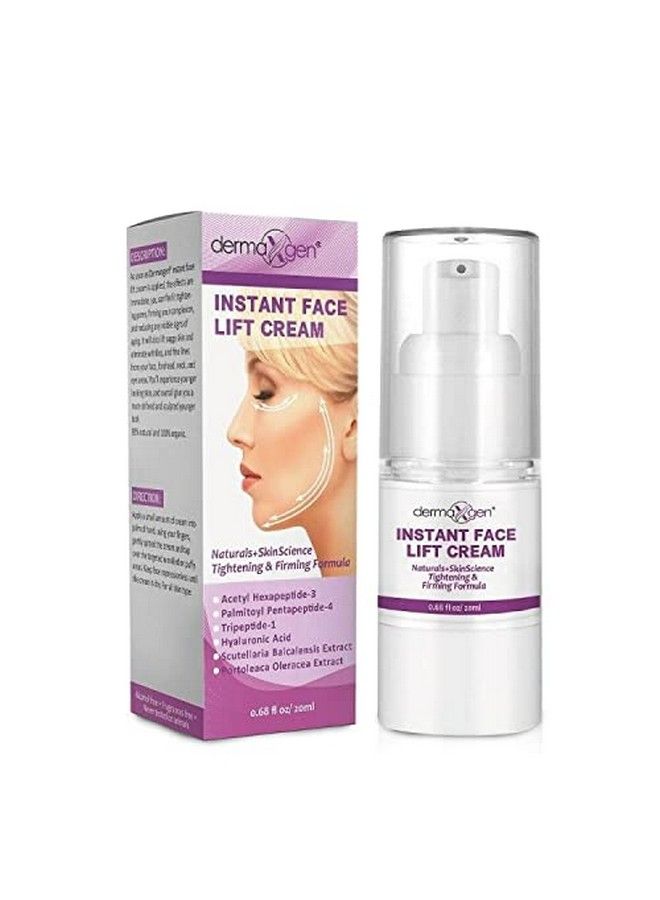 dermaxgen Instant Face Lift Cream  Peptide Complex Tightening Lifting & Firming Cream Organic Instant Formula For Facial Neck Chest And Skin Anti Wrinkle & Antiaging.  20 Ml - Image 1