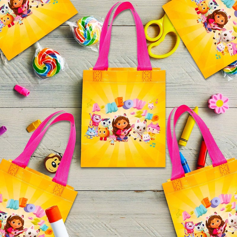 DreamWorks Gabbys Dollhouse Party Favor Bag Set  24 Pack of 8 Gabby Party Goodie Bags for Kids Bulk Reusable Totes  Gabbys Dollhouse Birthday Party Supplies - Image 3