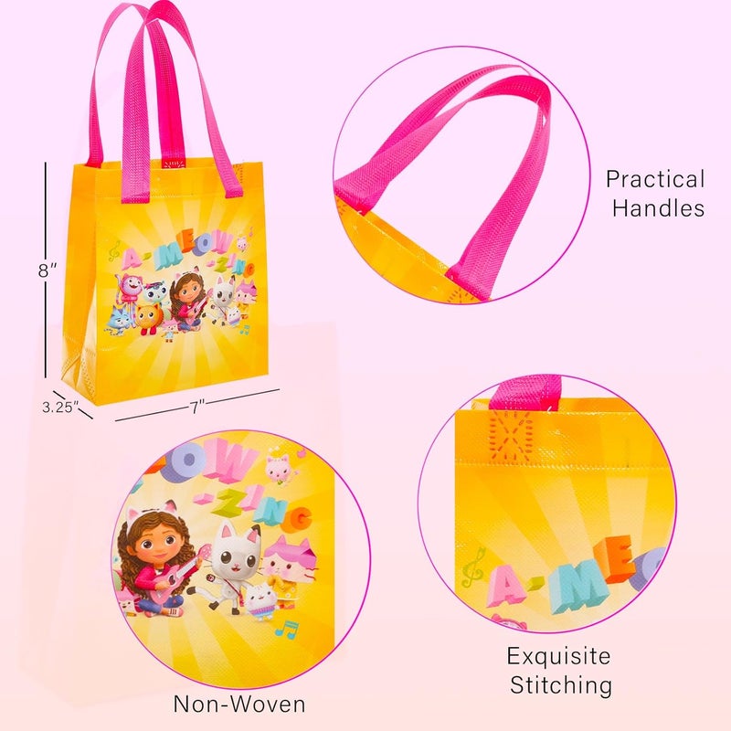 DreamWorks Gabbys Dollhouse Party Favor Bag Set  24 Pack of 8 Gabby Party Goodie Bags for Kids Bulk Reusable Totes  Gabbys Dollhouse Birthday Party Supplies - Image 4