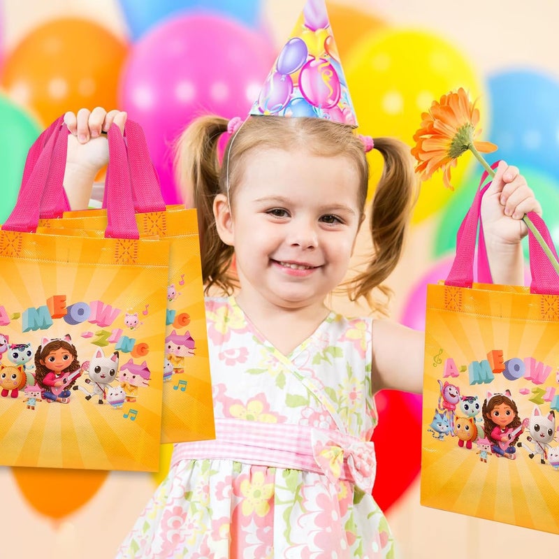 DreamWorks Gabbys Dollhouse Party Favor Bag Set  24 Pack of 8 Gabby Party Goodie Bags for Kids Bulk Reusable Totes  Gabbys Dollhouse Birthday Party Supplies - Image 5