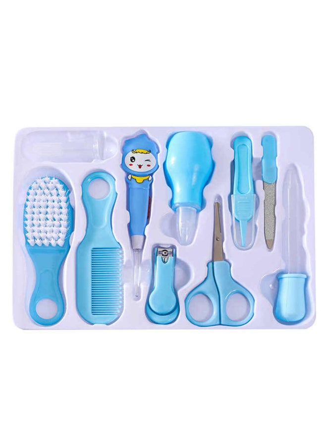 MiniMe 10-Piece Baby Grooming Kit | 0-12 Months | Blue | Hypoallergenic | Dermatologist-Tested | Eco-Friendly Gift Box | Newborn Care Essentials. - Image 1