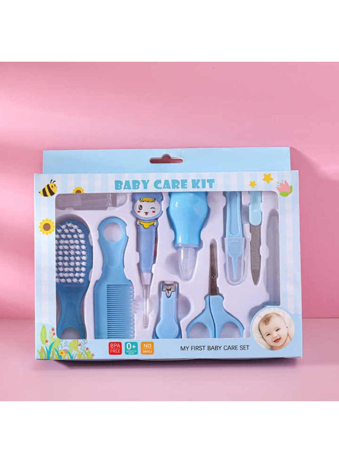 MiniMe 10-Piece Baby Grooming Kit | 0-12 Months | Blue | Hypoallergenic | Dermatologist-Tested | Eco-Friendly Gift Box | Newborn Care Essentials. - Image 4