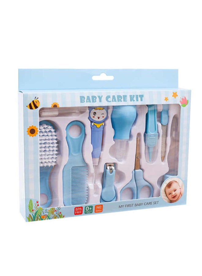MiniMe 10-Piece Baby Grooming Kit | 0-12 Months | Blue | Hypoallergenic | Dermatologist-Tested | Eco-Friendly Gift Box | Newborn Care Essentials. - Image 2