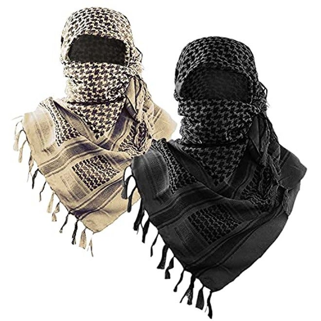 Military Shemagh Tactical Desert Scarf  Keffiyeh Wrap for Men and Women