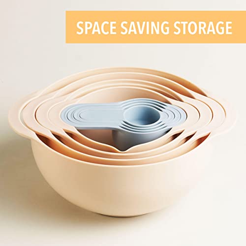 Table Concept Mixing Bowls Set with Measuring Cups and Spoons Set, Sieve Sifter Colander Strainer, Food Storage Bowls - 8 Piece Kitchen Accessories Set - Image 3