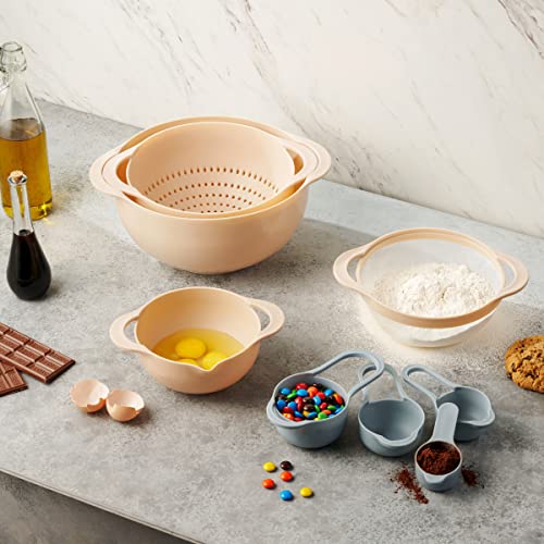 Table Concept Mixing Bowls Set with Measuring Cups and Spoons Set, Sieve Sifter Colander Strainer, Food Storage Bowls - 8 Piece Kitchen Accessories Set - Image 2